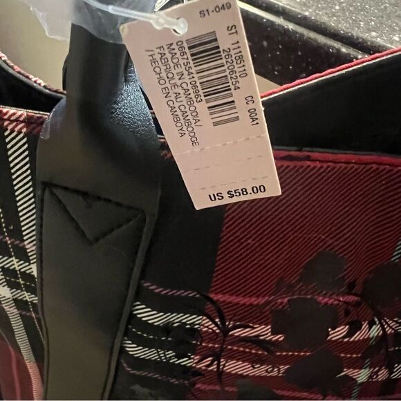 Victoria’s Secret plaid multi color red tote - Picture 10 of 10